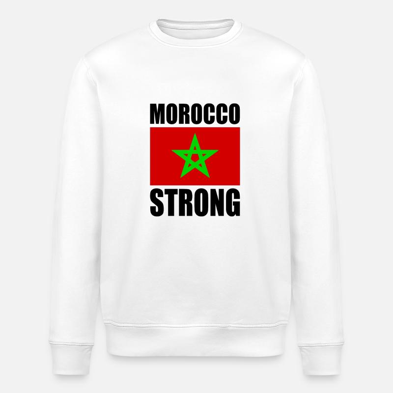 Morocco strong - Stanley/Stella ROLLER Unisex Organic Sweatshirt - white