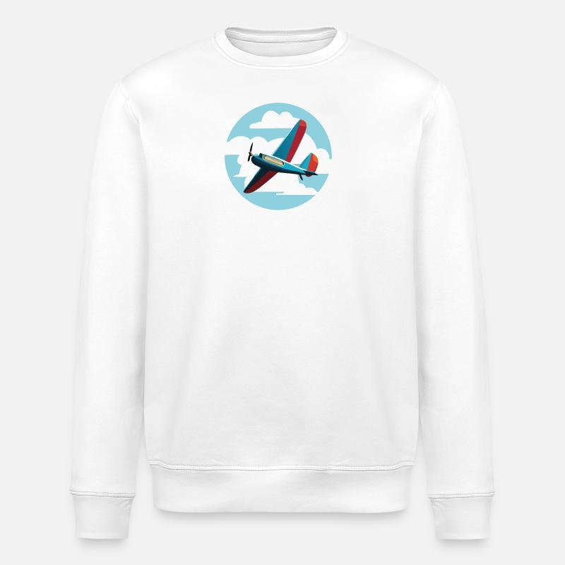 BlueBlueCloud - Stanley/Stella Unisex Bio-Sweatshirt ROLLER - Weiß