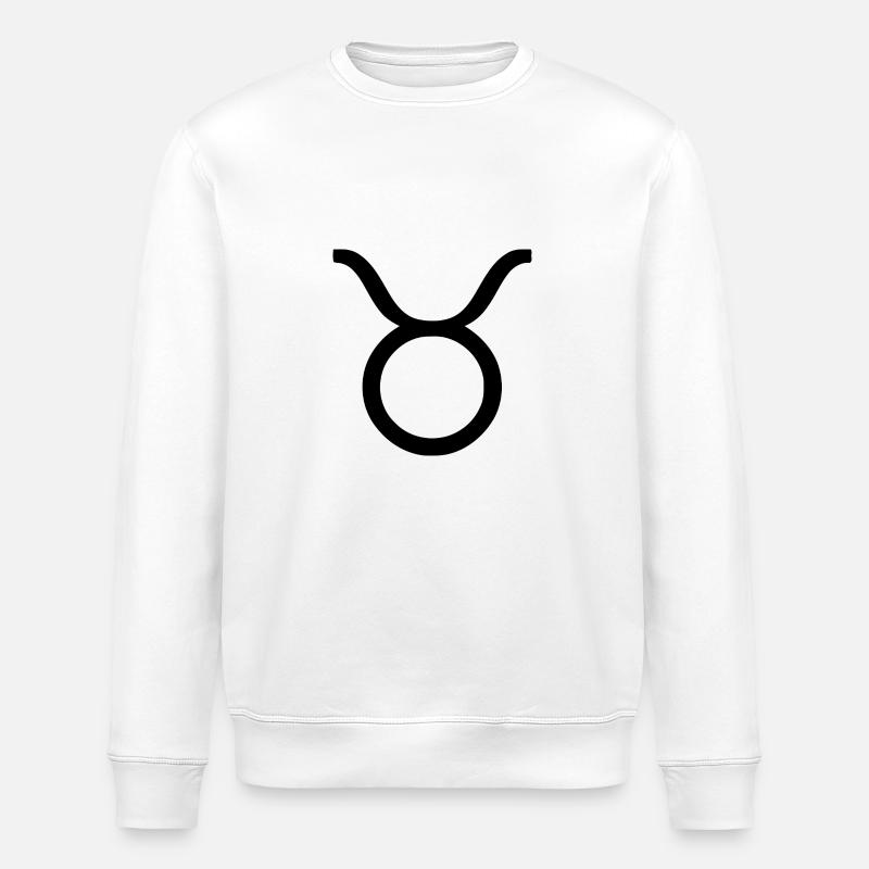 Signe du zodiaque Taureau Taureau - Sweat bio ROLLER Stanley/Stella Unisexe - blanc
