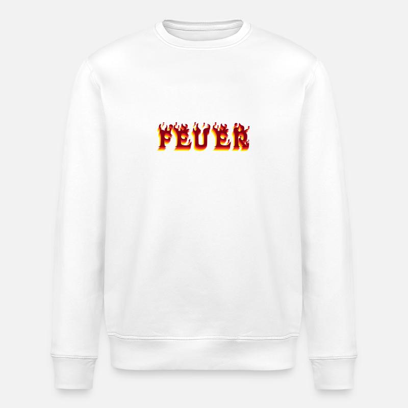 feuer - Stanley/Stella Unisex Bio-Sweatshirt ROLLER - Weiß