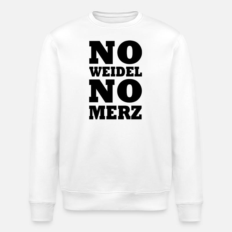 No weidel no merz - Stanley/Stella Unisex Bio-Sweatshirt ROLLER - Weiß