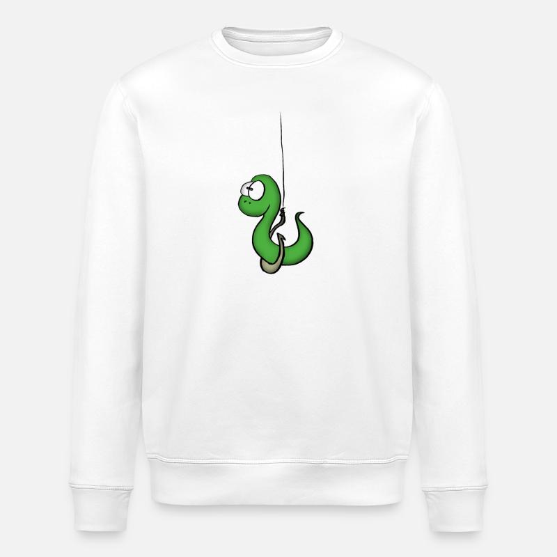 Asticot vert - Sweat bio ROLLER Stanley/Stella Unisexe - blanc