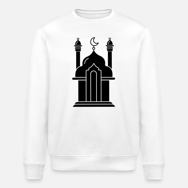 Moschee religiöses Bethaus 000 - Stanley/Stella Unisex Bio-Sweatshirt ROLLER - Weiß