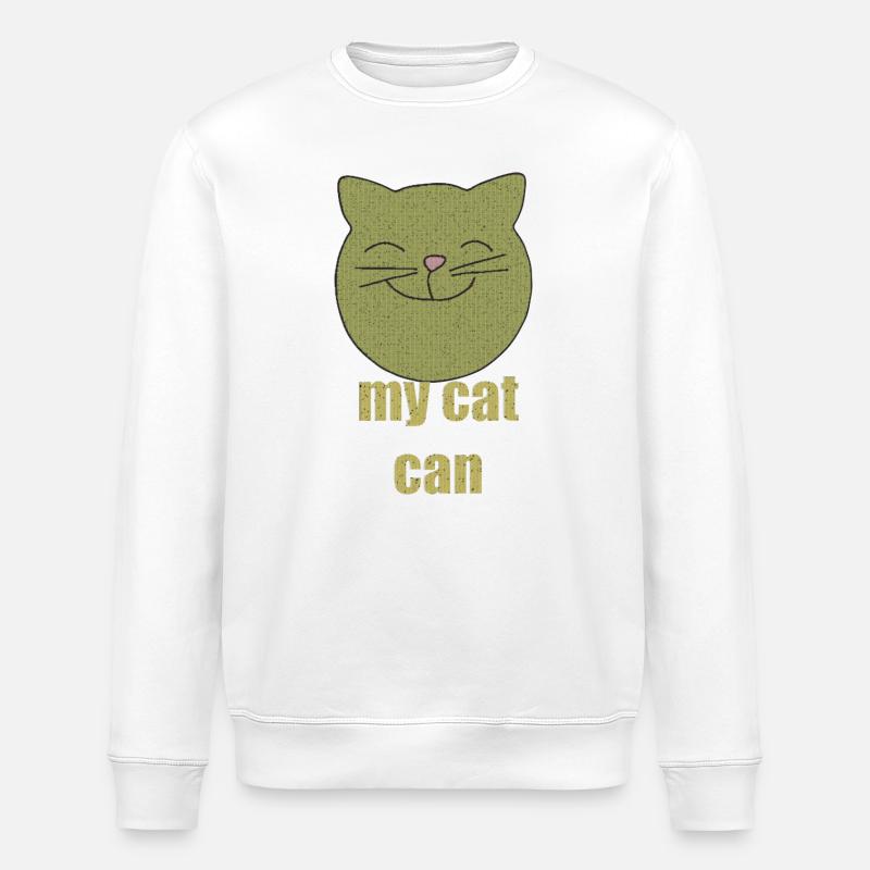 my cat can - Stanley/Stella Unisex Bio-Sweatshirt ROLLER - Weiß