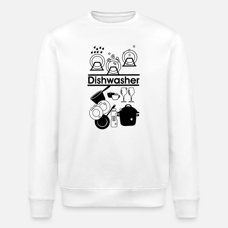 Dishwasher 03 - Stanley/Stella ROLLER Unisex Organic Sweatshirt - white