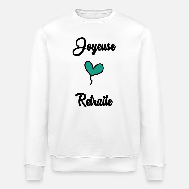 JOYEUSE RETRAITE - Sweat bio ROLLER Stanley/Stella Unisexe - blanc