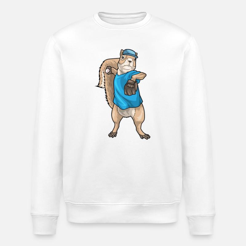 Gant de baseball Squirrel - Sweat bio ROLLER Stanley/Stella Unisexe - blanc