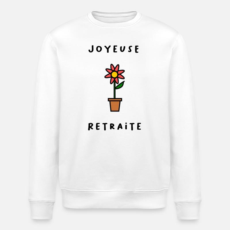 RETRAITE. RETRAITE. RETRAITEE. RETRAITE - Sweat bio ROLLER Stanley/Stella Unisexe - blanc
