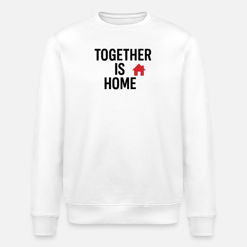 Famille chaleureuse ensemble maison graphique - Sweat bio ROLLER Stanley/Stella Unisexe - blanc
