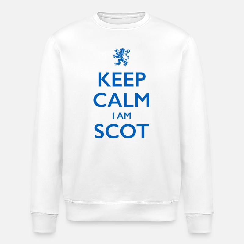 Ecossais, Ecosse - Sweat bio ROLLER Stanley/Stella Unisexe - blanc
