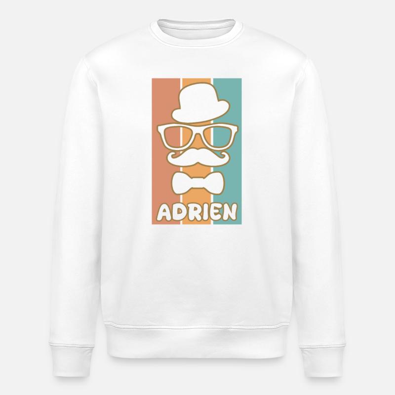 Geschenk für Adrien - Stanley/Stella Unisex Bio-Sweatshirt ROLLER - Weiß