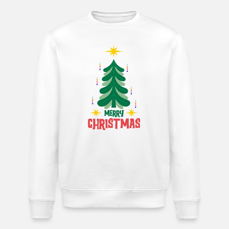 Weihnachtsbaum und dekorationen - Stanley/Stella Unisex Bio-Sweatshirt ROLLER - Weiß