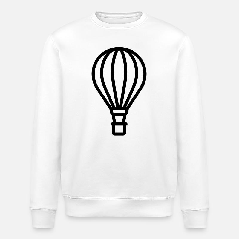 montgolfière - Sweat bio ROLLER Stanley/Stella Unisexe - blanc