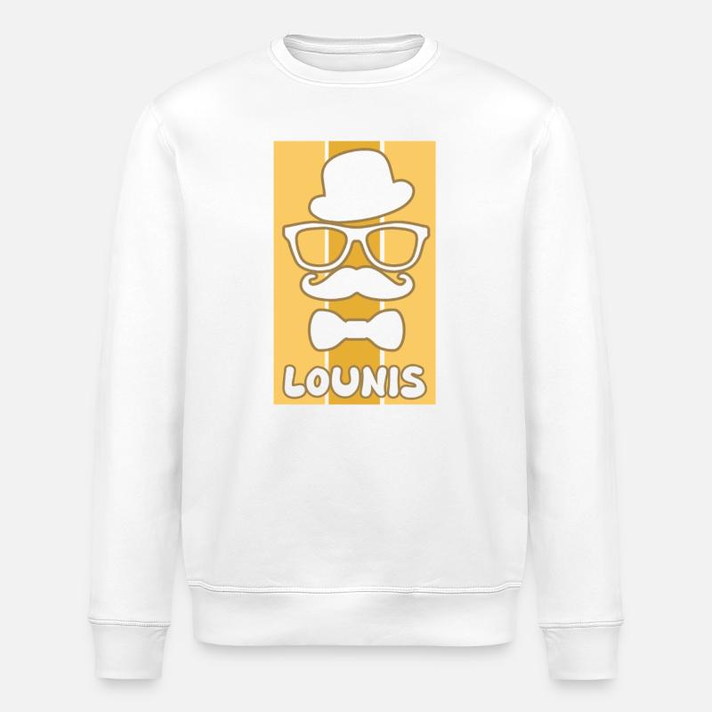 Gift for Lounis - Stanley/Stella ROLLER Unisex Organic Sweatshirt - white