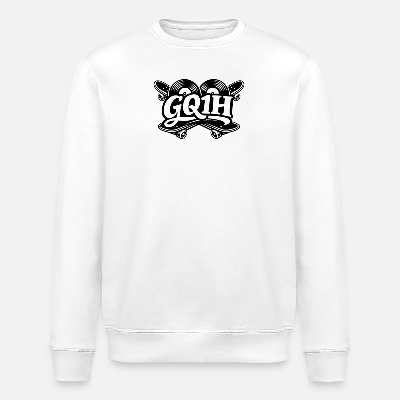 GQ1H skate - Stanley/Stella ROLLER Unisex Organic Sweatshirt - white
