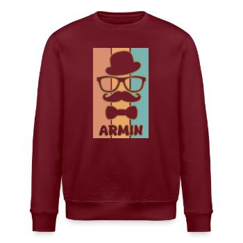 Armin comme nom - Sweat bio ROLLER Stanley/Stella Unisexe - blanc - Devant - Nik (191cm)