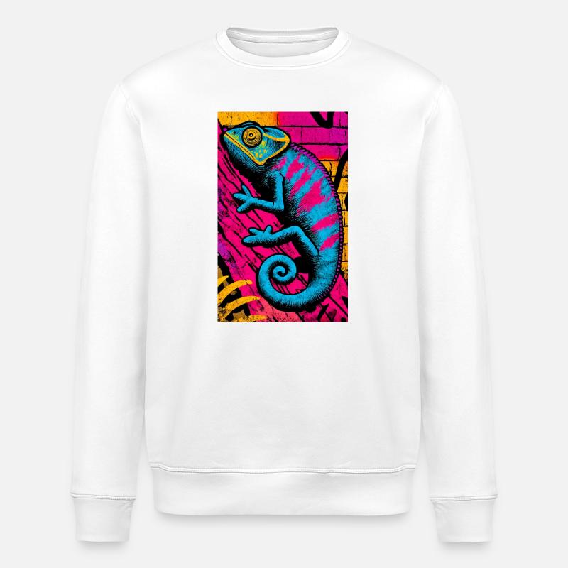 caméléon - Sweat bio ROLLER Stanley/Stella Unisexe - blanc