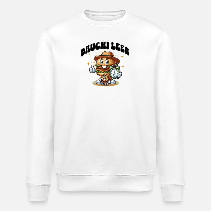 Bauchi Leer   - Stanley/Stella Unisex Bio-Sweatshirt ROLLER - Weiß