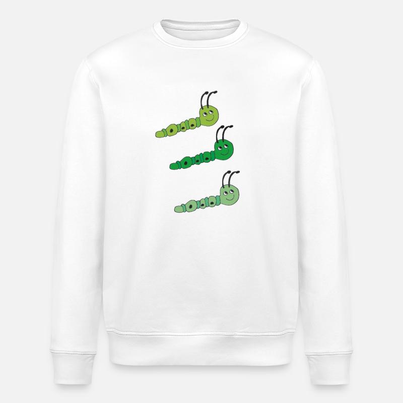 Raupen drillinge - Stanley/Stella Unisex Bio-Sweatshirt ROLLER - Weiß