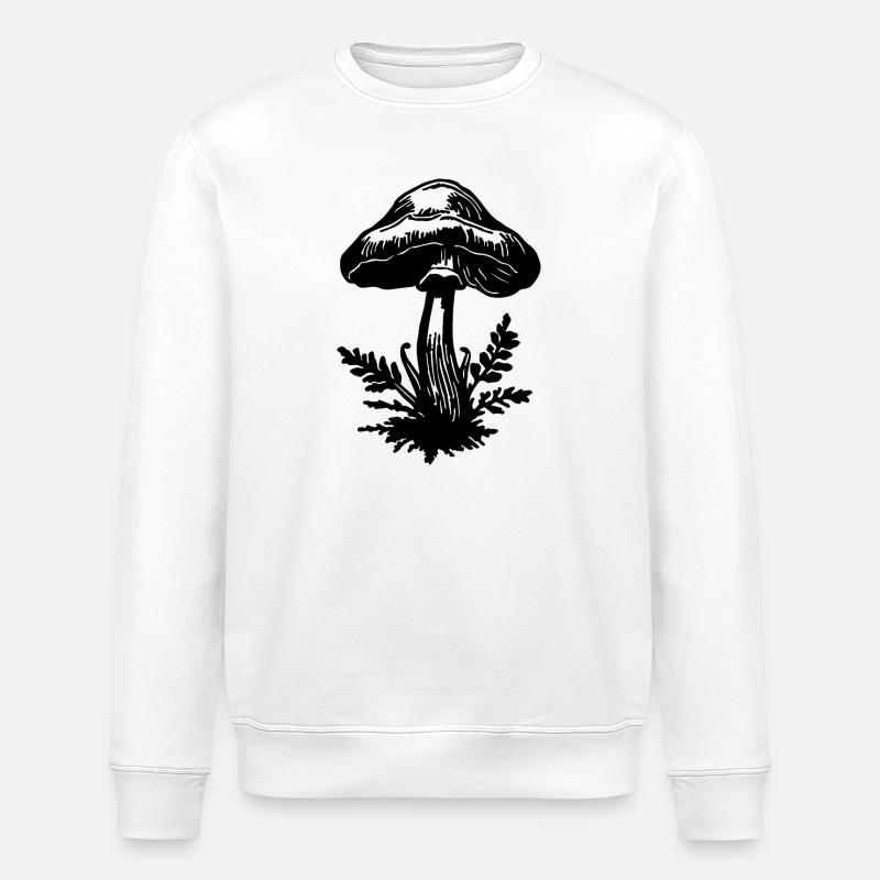 Cueilleur de champignons - Sweat bio ROLLER Stanley/Stella Unisexe - blanc