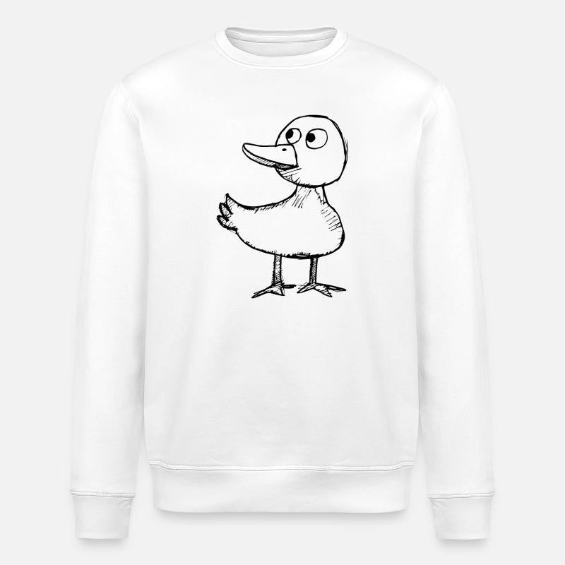 Duck Ducks - Stanley/Stella ROLLER Unisex Organic Sweatshirt - white