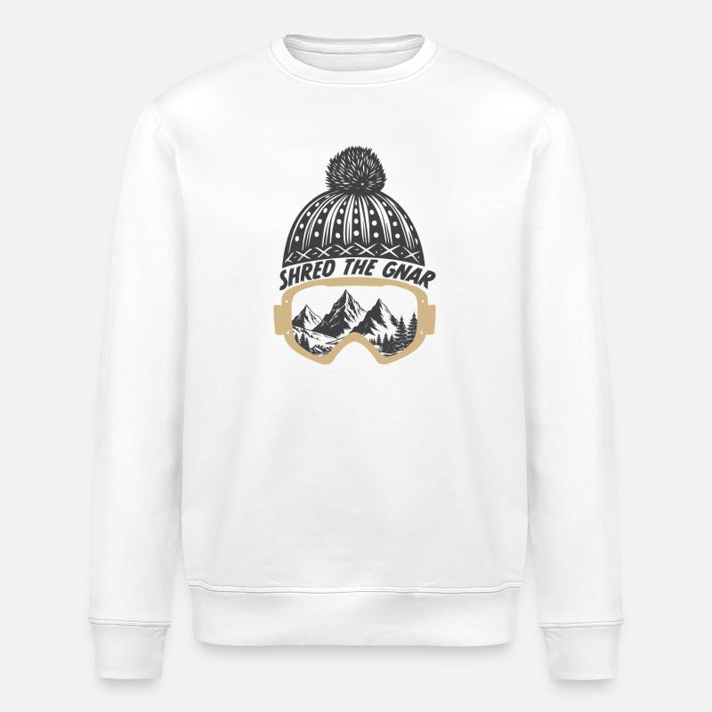 Déchiquetez le Gnar - Sweat bio ROLLER Stanley/Stella Unisexe - blanc