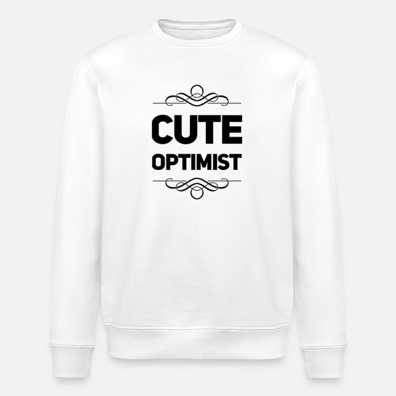 Optimiste mignon - Sweat bio ROLLER Stanley/Stella Unisexe - blanc