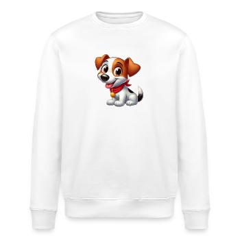 Fox Terrier 6 - Stanley/Stella ROLLER Unisex Organic Sweatshirt - white - Front - Nik (191cm)