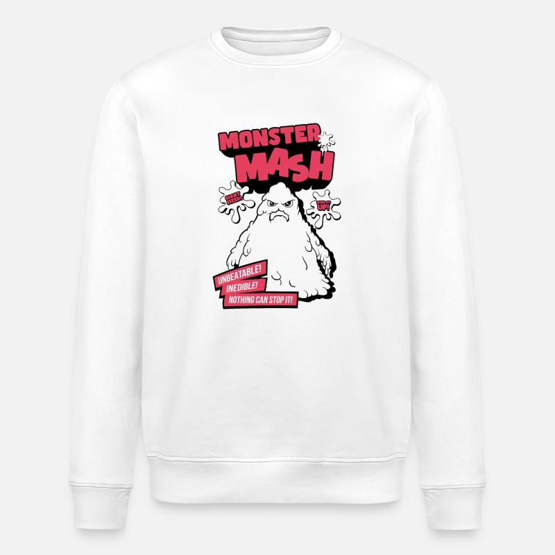 Humour et monstres - Sweat bio ROLLER Stanley/Stella Unisexe - blanc