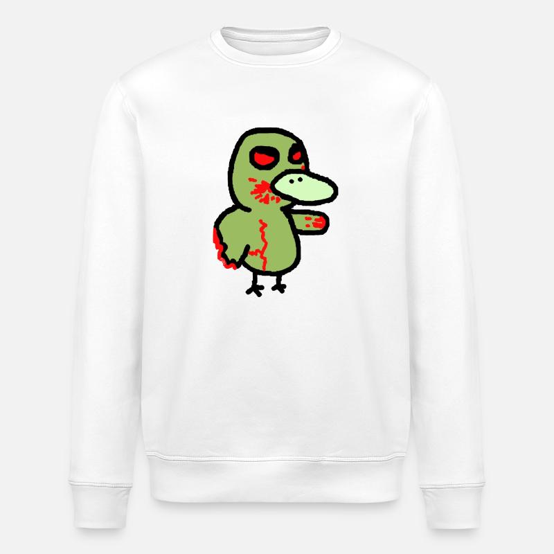 Zombie-Ente - Stanley/Stella Unisex Bio-Sweatshirt ROLLER - Weiß