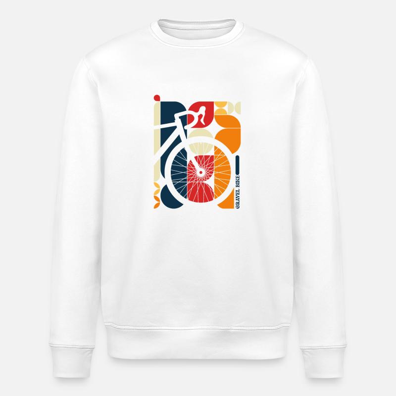 Abstrakter moderner Design-Kies - Stanley/Stella Unisex Bio-Sweatshirt ROLLER - Weiß