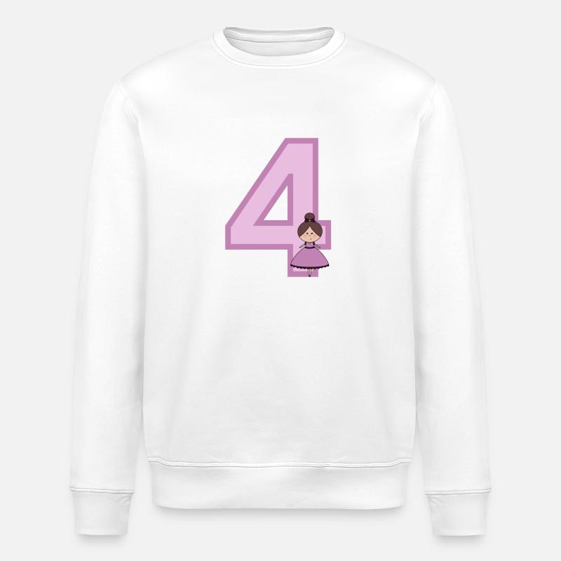 Numéro 4 - Sweat bio ROLLER Stanley/Stella Unisexe - blanc