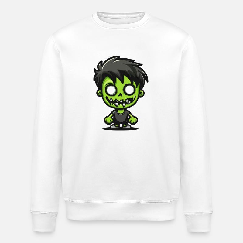Zombie Halloween Comic - Stanley/Stella Unisex Bio-Sweatshirt ROLLER - Weiß