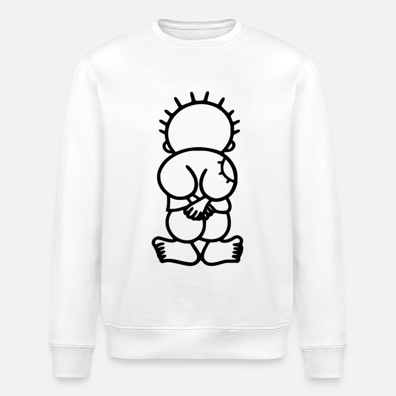 Handala free palestine - Stanley/Stella Unisex Bio-Sweatshirt ROLLER - Weiß