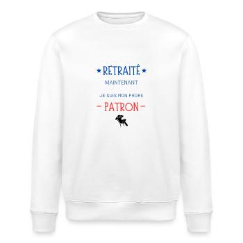 RETRAITÉ patron - Sweat bio ROLLER Stanley/Stella Unisexe - blanc - Devant - Nik (191cm)