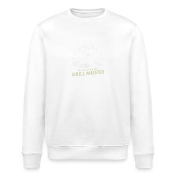 Grillmeister Lama Camping Zelten Wandern Lustig - Stanley/Stella Unisex Bio-Sweatshirt ROLLER - Weiß - Vorne - Nik (191cm)