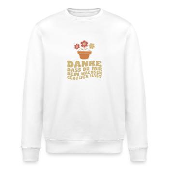 Retro Dank Mentor Wachstum Hilfe Unikat - Stanley/Stella Unisex Bio-Sweatshirt ROLLER - Weiß - Vorne - Nik (191cm)