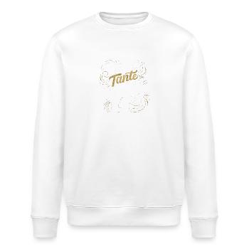 Stolze Tante Neffen Liebe Familie Ehre Freude - Stanley/Stella Unisex Bio-Sweatshirt ROLLER - Weiß - Vorne - Nik (191cm)