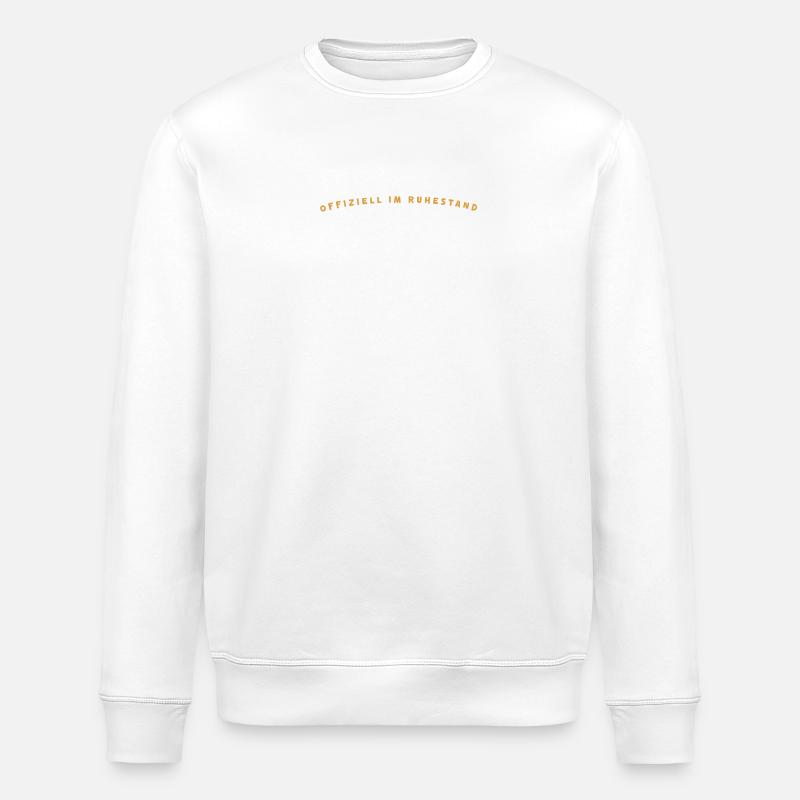 Ruhestand Trainer Danke Coach Abschied Geschenk - Stanley/Stella Unisex Bio-Sweatshirt ROLLER - Weiß