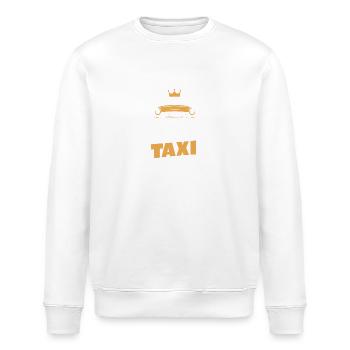 Papas Taxi Dienst Vatertag Papa Sohn Tochter - Stanley/Stella Unisex Bio-Sweatshirt ROLLER - Weiß - Vorne - Nik (191cm)