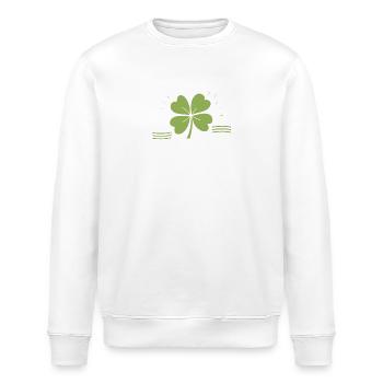 Opa Glück Bester Grossvater Bald Opa Enkelsohn - Stanley/Stella Unisex Bio-Sweatshirt ROLLER - Weiß - Vorne - Nik (191cm)
