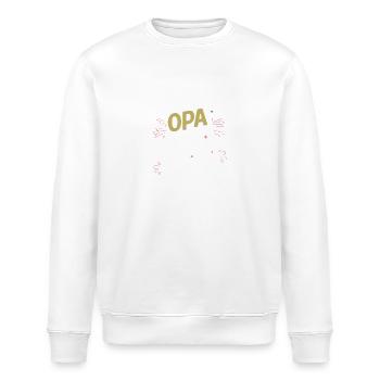 Stolzer Opa Enkelin Bester Grossvater Bald Opa - Stanley/Stella Unisex Bio-Sweatshirt ROLLER - Weiß - Vorne - Nik (191cm)