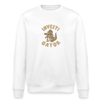 Hobby-Detektiv Investigator Lustig Mann Geschenk - Stanley/Stella Unisex Bio-Sweatshirt ROLLER - Weiß - Vorne - Nik (191cm)