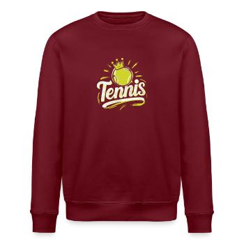 Tennis-Mann Spiel-Set-Match Geschenkidee - Stanley/Stella Unisex Bio-Sweatshirt ROLLER - Weiß - Vorne - Nik (191cm)