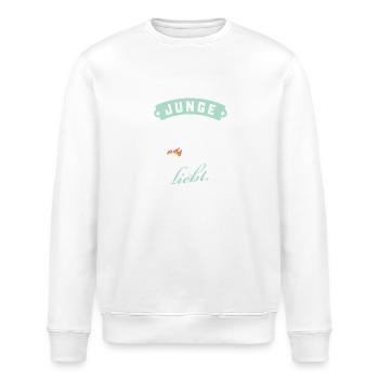 Junge, der Skateboarding liebt - Stanley/Stella Unisex Bio-Sweatshirt ROLLER - Weiß - Vorne - Nik (191cm)