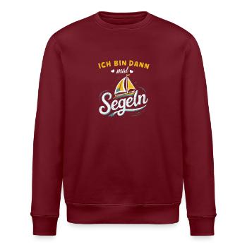 Ich bin dann mal segeln Shirt - Stanley/Stella Unisex Bio-Sweatshirt ROLLER - Weiß - Vorne - Nik (191cm)