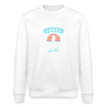 Junge, der Judo liebt - Stanley/Stella Unisex Bio-Sweatshirt ROLLER - Weiß - Vorne - Nik (191cm)