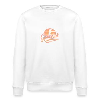 Gym-Shirt Turnen Sport Outfit Übung Geschenk - Stanley/Stella Unisex Bio-Sweatshirt ROLLER - Weiß - Vorne - Nik (191cm)
