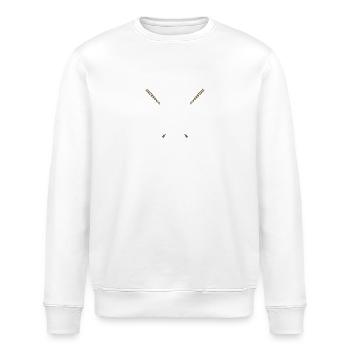 Eishockey-Coach Training Tipps Geschenk - Stanley/Stella Unisex Bio-Sweatshirt ROLLER - Weiß - Vorne - Nik (191cm)