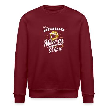 Motocross-Junge Shirt Geschenkidee Rennsport Fans - Stanley/Stella Unisex Bio-Sweatshirt ROLLER - Weiß - Vorne - Nik (191cm)